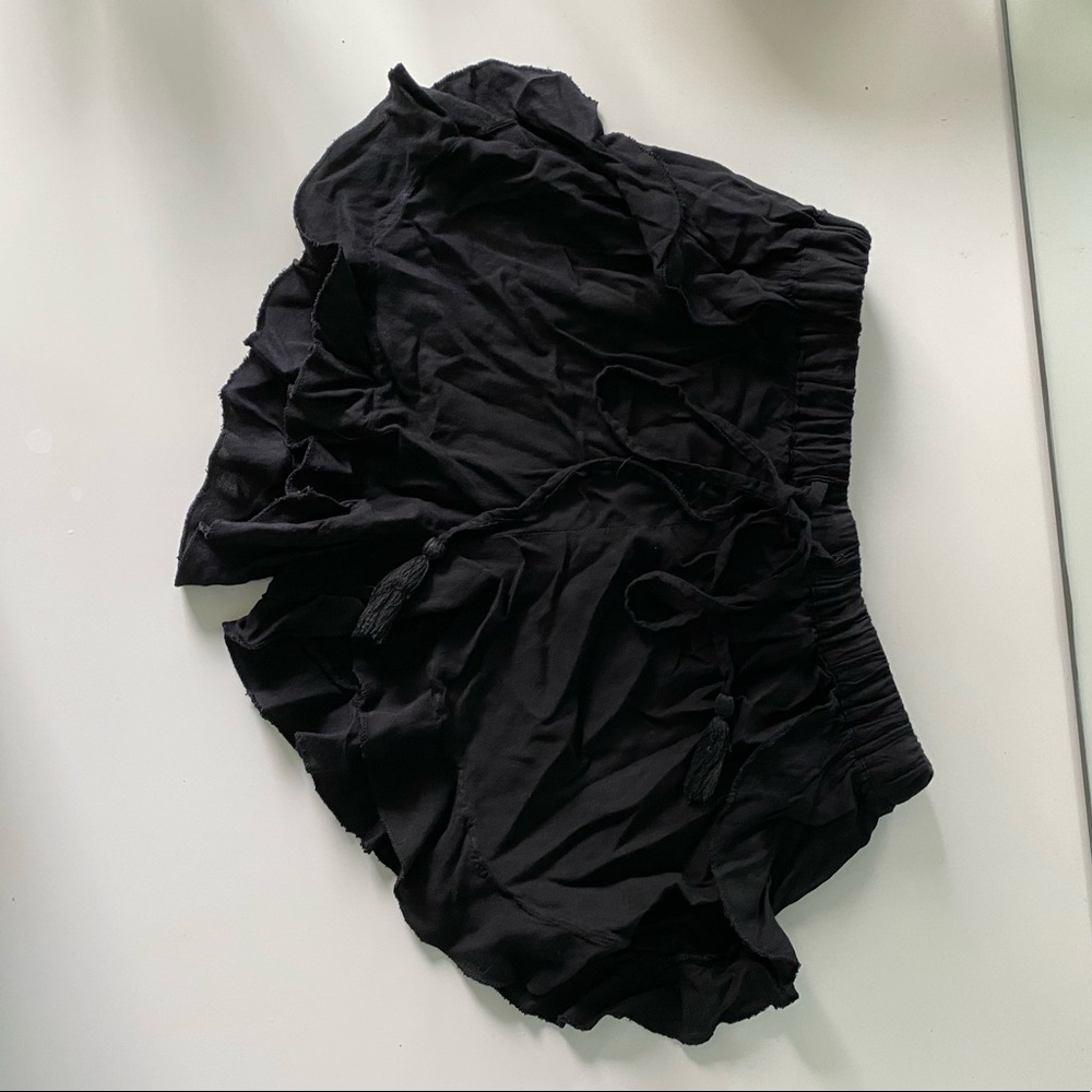 Black flowy shorts